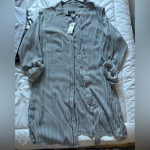 Abercrombie long sleeve shirt dress - never worn - size L